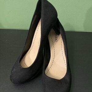 Black Suede Heels Elegant